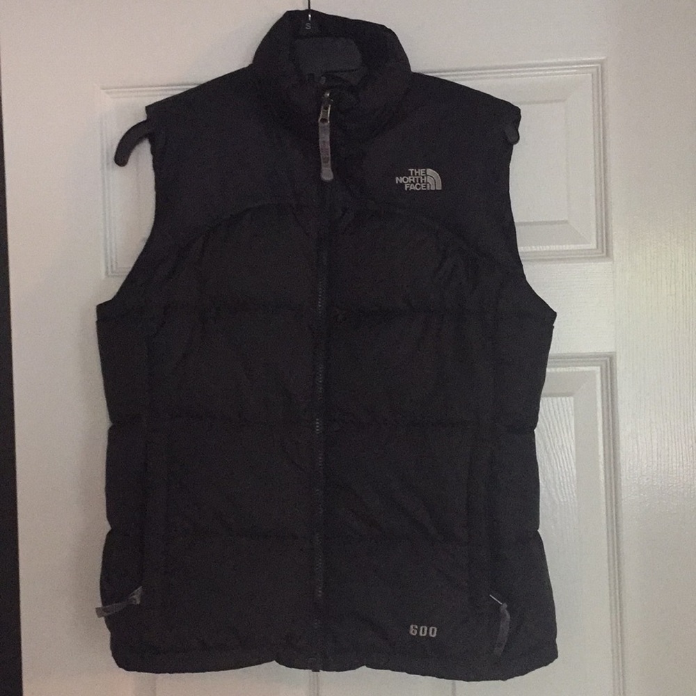 Girls Black North Face Black Vest